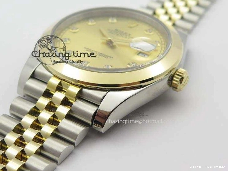 AAA Replica Watches A 3763 Colorful On 126333 Edition YG YG 1:1 Best YG Diamond Dial Jubilee SS Bracelet Wrapped 41mm Noob DateJust 0118